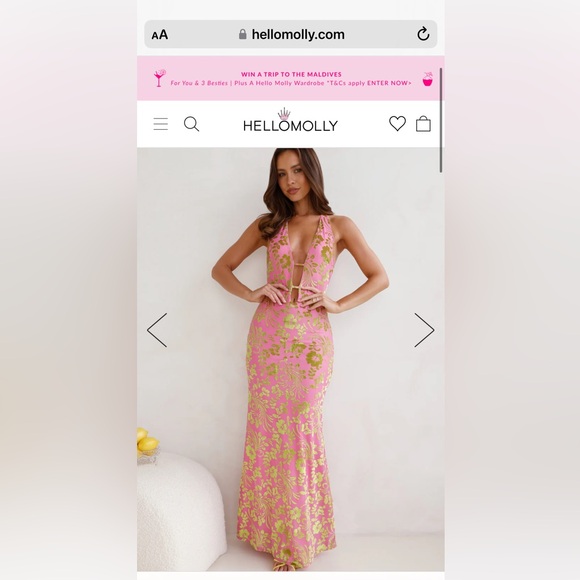 Hello Molly Dresses & Skirts - RUNAWAY Pamalo Maxi Dress Pink - M